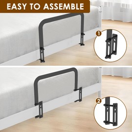 2PCS Mattress Fixing Bracket Non-slip Adjustable Mattress Stop Mattress Bracket Bed Mattress Retainer Bar Metal Mattress Slide Stopper Mattress Holder in Place to Keep Mattress topper from Sliding