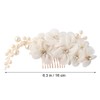 Frcolor Handmade Bridal Flower Side Hair Clip With Tulle Flowers,
