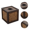 Gatuida Boho Woven Tissue Box Holder Hand Woven Bamboo Tissue