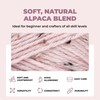 Mary Maxim Alpaca Yarn, Soft, Warm Tweed Yarn for Crocheting