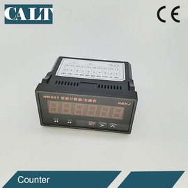 CALT GHW38 300mm Roller Rubber Wheel Length Position Meter Measuring Pulse Rotary Encoder 600PPR Push-Pull Output with HB961 Indicator Steel Mounting Spring Bracket for Lift Rail