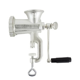 Chard HG-8, #8 Hand Grinder, Silver, Tin-Coated Cast Iron