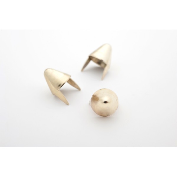 Golden Tall UK English77 Style Metal Cone Studs for Clothing