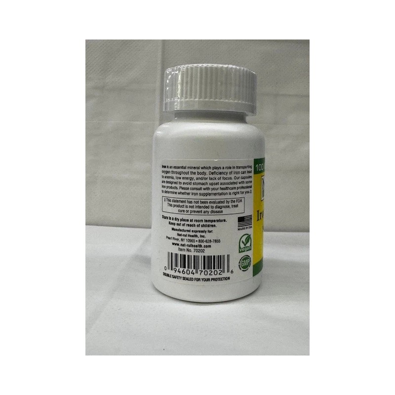 NAT-RUL HEALTH IRON CAPSULES (325MG)