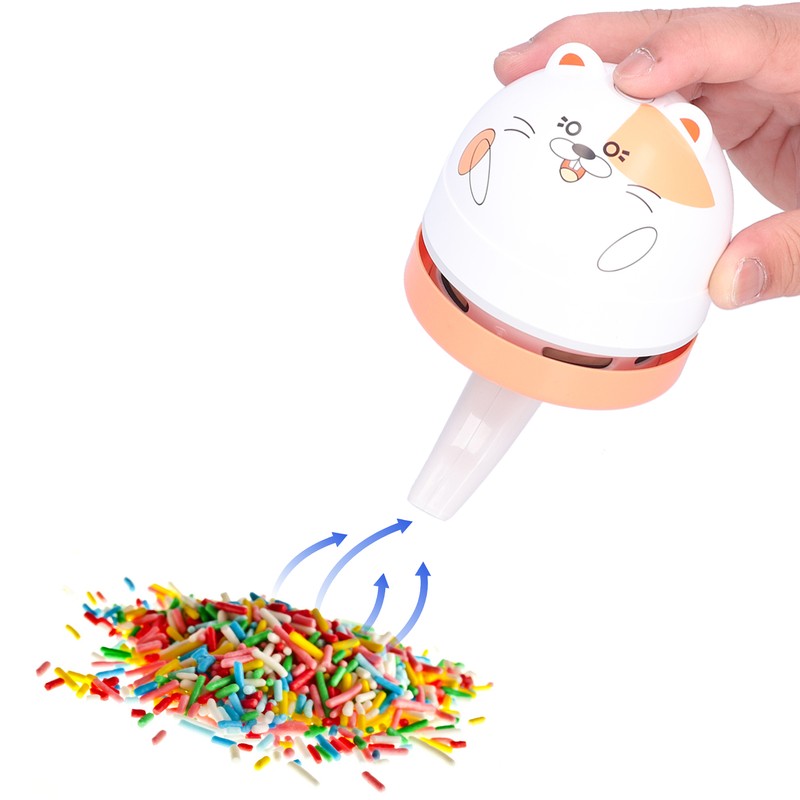 Cute Animal Design Desktop Vacuum Cleaner USB Charging Mini Dust