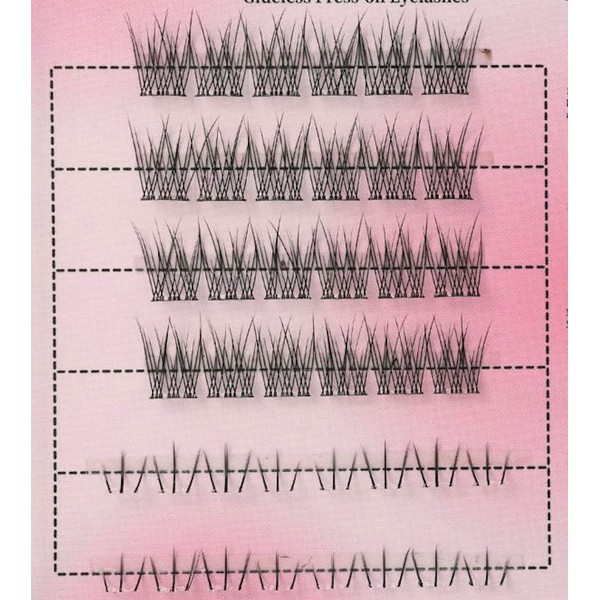 Hanakoko Self Adhesive Lash Clusters Press-on Lashes No Glue Lash