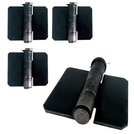 8 Pack Heavy Duty Weldable Hinges 12Ga Solid Steel, Butt Hinges for Farm/Garage/Trailer Gates & Doors - Welded Butterfly Design (4 pcs)