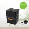Brabtod Bird Seed Storage Container Airtight,5~6LB Metal Bird Food Container