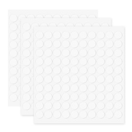 HARFINGTON 300pcs Double Sided Sticky Tape Dots, Adhesive Two Sided Nano Dots, Clear Removable Mounting Round Sticky Dots Traceless for Art Craft, Decoration, 0.39" x 0.03"