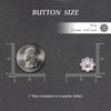 Jerler 10 Pcs Sliver Rhinestone Buttons Crystal Embellishments Sew on
