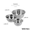 Vasconia | Juego de Tazones Esencial 3 Piezas de Acero