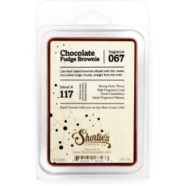 Shortie's Candle Company Chocolate Fudge Brownie Wax Melts - Formula 117-1 Highly Scented 3 Oz. Bar - Made with Natural Oils - Bakery & Food Air Freshener Cubes Collection