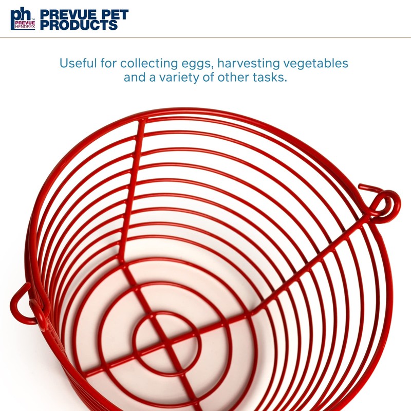 Prevue Pet Products 8 Inch Red Vinyl Coated Metal Egg