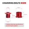 CNCLOL Single/Double Chainring Bolts,M8 Bike Chainring Bolts&Nuts For MTB/BMX/Bicycle（Black/Blue/Orange/Red/Colour）