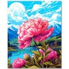 Flowers Paint by Numbers, Mountain Paint by Numbers Kit for