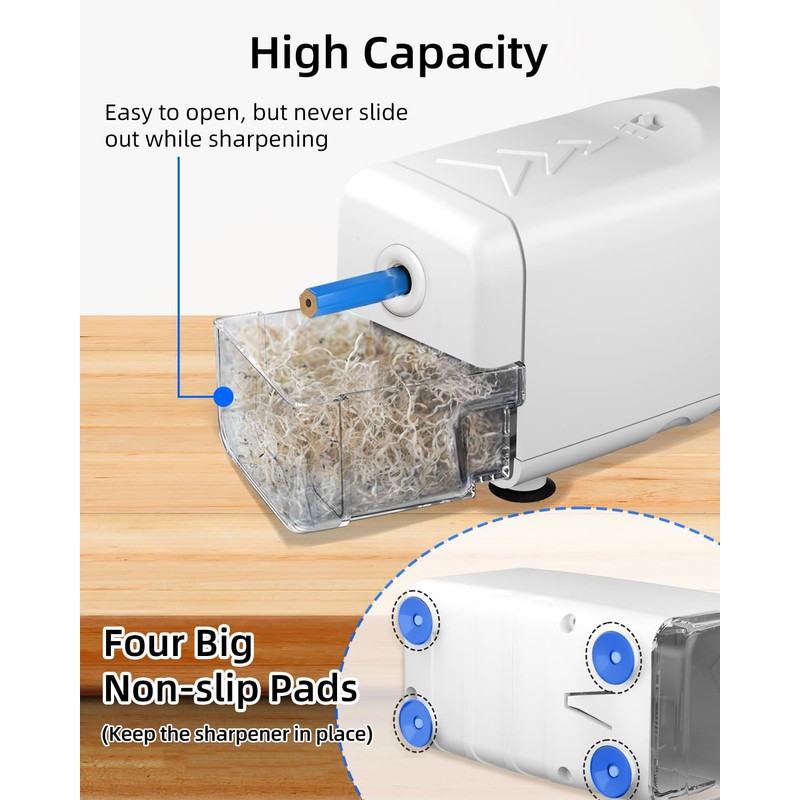Zmol Electric Pencil Sharpeners,Heavy Duty Classroom Pencil Sharpener for Colored