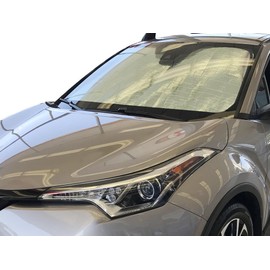 HeatShield, The Original Windshield Sun Shade, Custom-Fit for Toyota C-HR SUV 2018, 2019, 2020, Silver Series