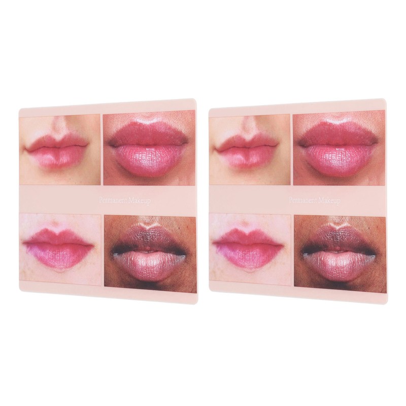2pcs Lip Practice Skin 4 Lip Shapes Permanent Makeup Lip