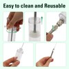 30ml Plastic Steel Feeding Syringe Kit With Nozzle, Adjustable Reusable