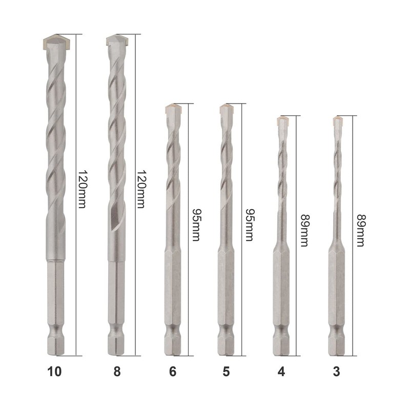 Gunpla Concrete Drill Bit Set, 13 Pieces, 0.12, 0.16, 0.24,