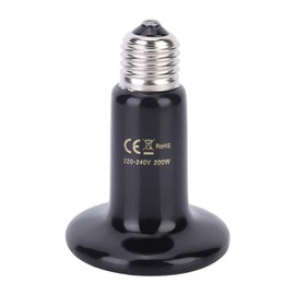 Ceramic Heating Lamp, E27 Reptile Animal Ceramic Heating Lamp Infrared Pet Heat Lamp 220V-240V (200W)