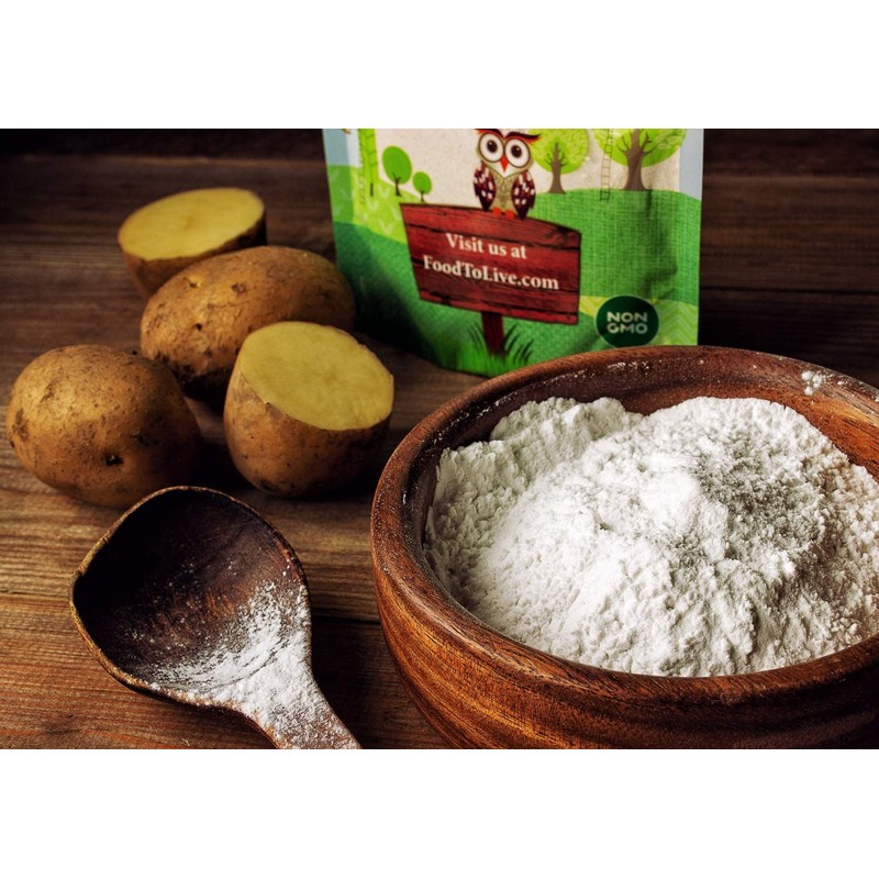 Food to Live Organic Potato Starch, 1 Pound - Unmodified
