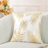 TAOSON Pack of 2,Gold Pillow Covers Velvet Cozy Soft Gold