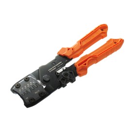 Precision Universal Crimping Tool with Inter-Changeable die Plates (Size M) Handy Crimp Tool. Made in Japan. ENGINEER pad-12