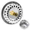 Stainless Steel Sink Plug, Replacement Kitchen Sink Plug Strainer Plug