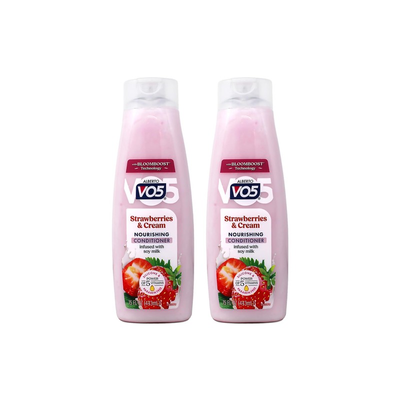 Moisture Milks Conditioner Cream, 12.5 oz, Strawberries by Vo5 (Pack