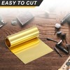 uxcell Brass Sheet Roll, 160" x 6" x 0.0012" Metal