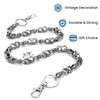 Nagpew 2 Pieces Skull Wallet Chain, Vintage Skull Jean Chain