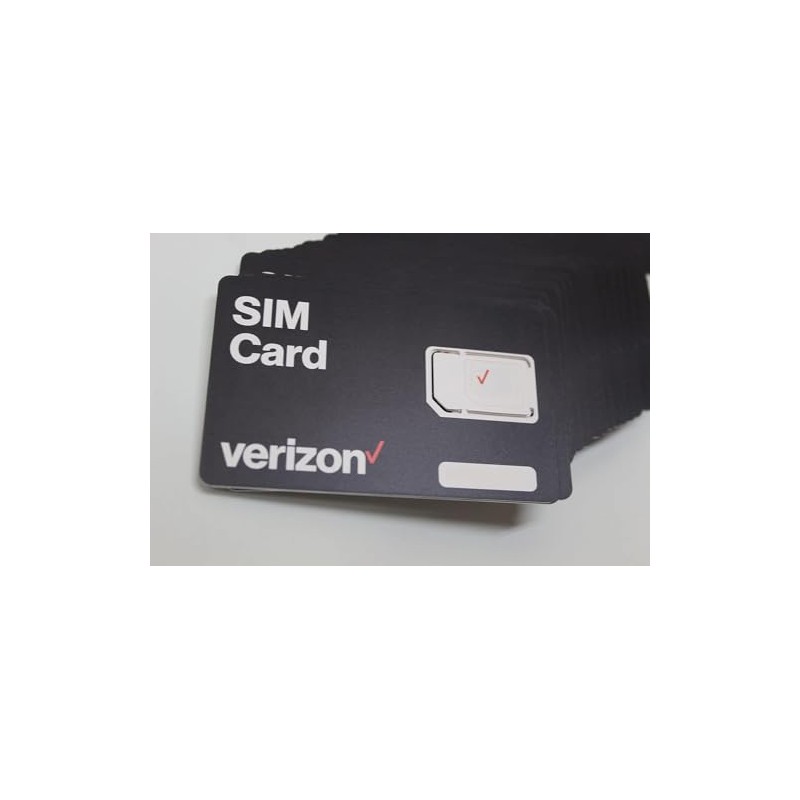 10 Pack Verizon Wireless 4G LTE SIM Card - All