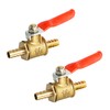 Aopin Ball Valve Brass 6mm / 1/4" Hose Barb x