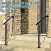 Hand Rails for Outdoor Steps,Metal Deck Railing Kit Fits 1
