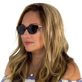 VITENZI - Gafas de sol para lectores de ojo de gato para leer bajo el sol Verona en negro 2.25