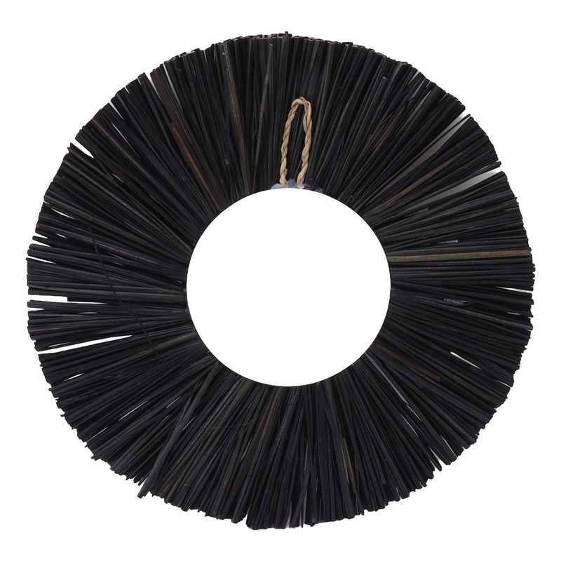 Seagrass Wall Mirror Hand Woven Decorative Round Seagrass Hanging Mirror