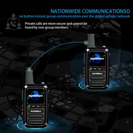 2 Pack Global Walkie Talkie-Unlimited Distance Walkie Talkie-Long Distance walkie Talkie with Clear Audio for Truck Drivers to Communicate remotely During Logistics Operations(SIM Card Included)