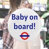 EMUWORKS Baby On Board Badges - Iconic London Underground TFL