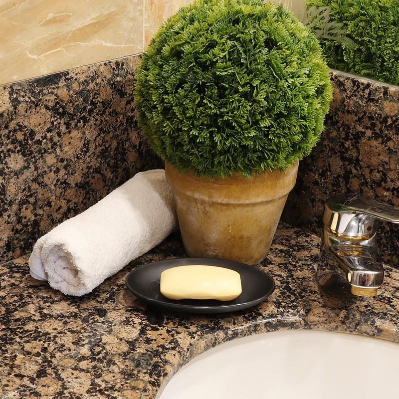 White Magic Eco Basics Soap Dish, Black
