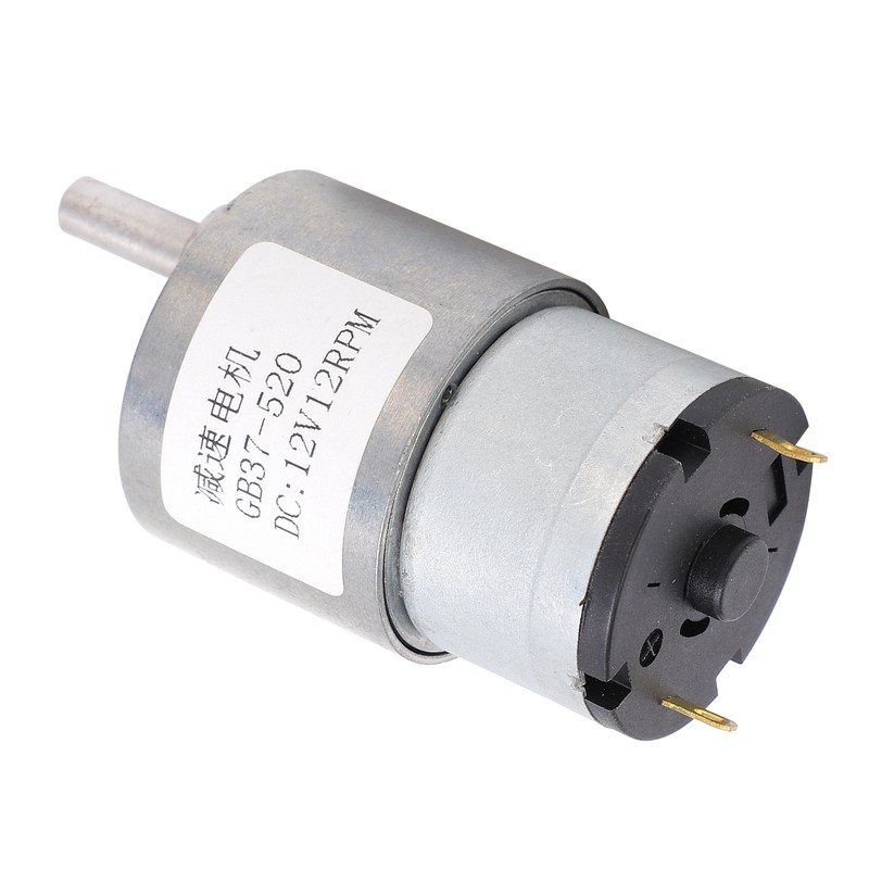 DC Motor 12V 12RPM Reducer Shaft SelfLocking Geared Motor for