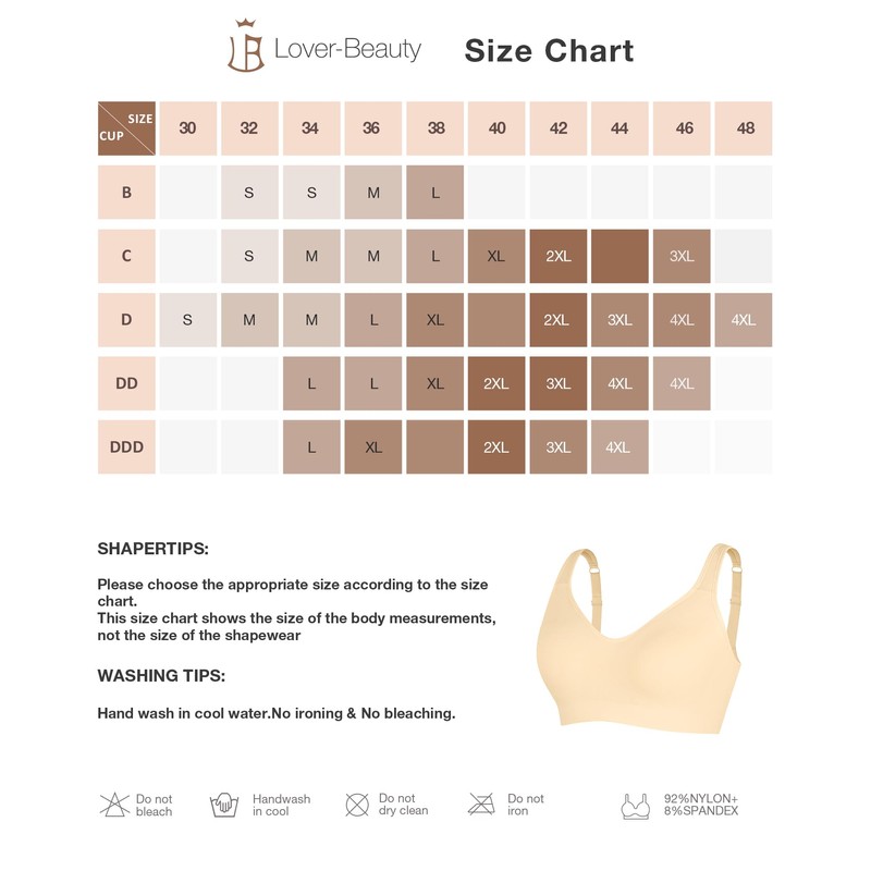 Wireless Push Up Bra for Women No Underwire Comfort Soft