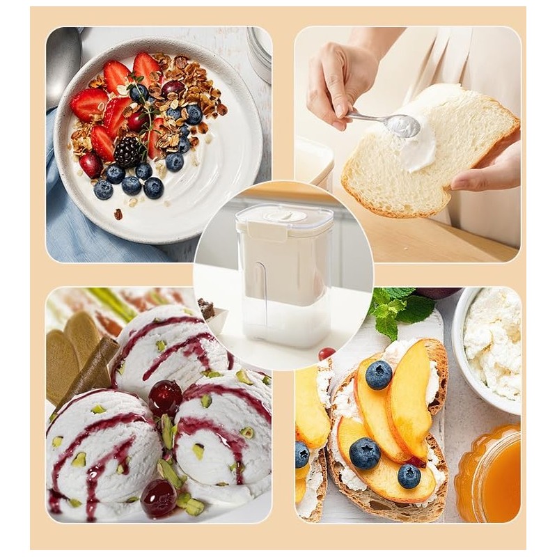 Yogurt Strainer Yogurt Maker with Ultra-fine Mesh Basket and Pressure