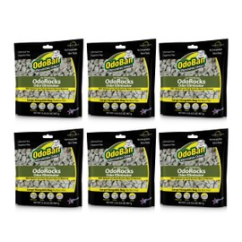 OdoBan Air Purifying OdoRocks Natural Odor Eliminator Made from Natural Volcanic Rocks, 6-Pack, 2 Pounds Each, Fragrance Free