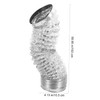 WOONEKY Flexible Stove Pipe Exhaust Mm Range Hood Vent Hose