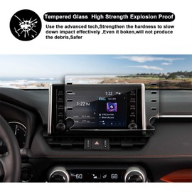SATIS Premium Screen Protector Compatible with 2020 2021 2022 Toyota Corolla 8 Inch Screen Anti Glare Scratch Fingerprint Navigation Protection Tempered Glass