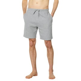 BOSS Men's Waffle Contrast Logo Lounge Shorts, Light Cloud Grey, Small