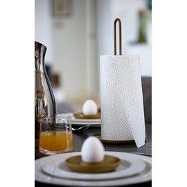 Zone Denmark Singles Standing Kitchen Roll Holder Metal Diameter 14.5 cm Height 32 cm Cool Grey