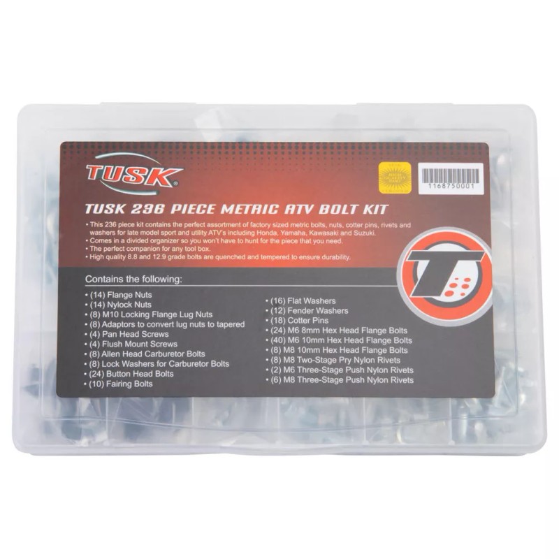 Tusk 236 Piece Metric ATV Bolt Kit For HONDA YAMAHA