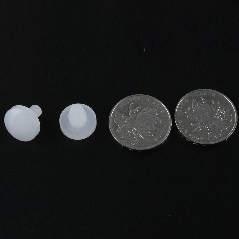 uxcell 12pcs 7mm White Stem Bumpers Glide, Patio Outdoor Furniture
